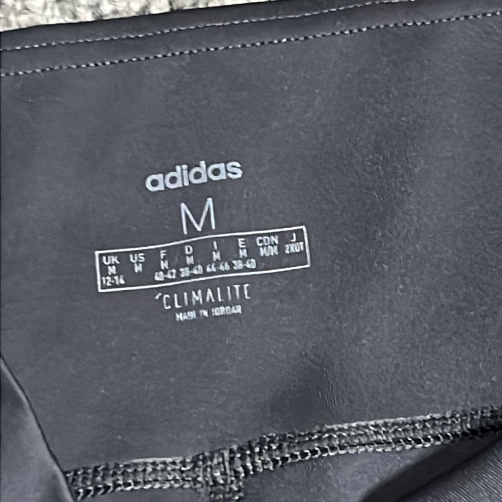 🌸4/$20🌸Adidas Climalite Black Leggings Size Medium EUC - Picture 5 of 6